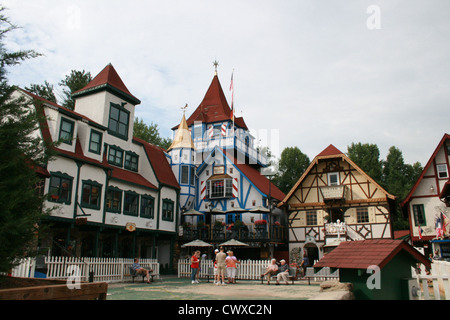 Helen Georgia GA cityscape antico tedesco Germania città paesaggio urbano europeo edifici paesaggio arte foto Foto Stock