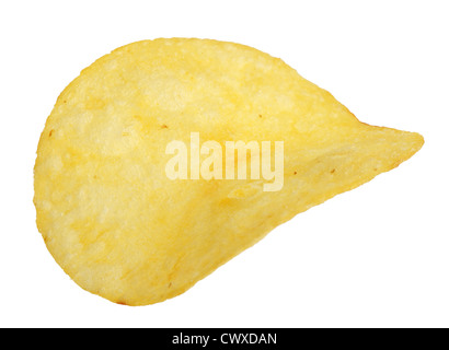 Fette di patate fritte in uno sfondo bianco, isolato Foto Stock