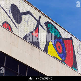 Dettaglio del Palacio de Congresos facciata. Madrid. Spagna Foto Stock