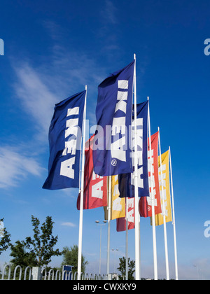Negozio Ikea bandiere Foto Stock