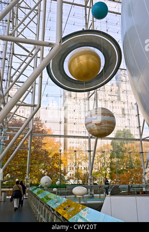 Il Museo Americano di Storia Naturale, Centro Rose per la terra e lo spazio, New York City. Foto Stock