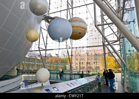 Il Museo Americano di Storia Naturale, Centro Rose per la terra e lo spazio, New York City. Foto Stock