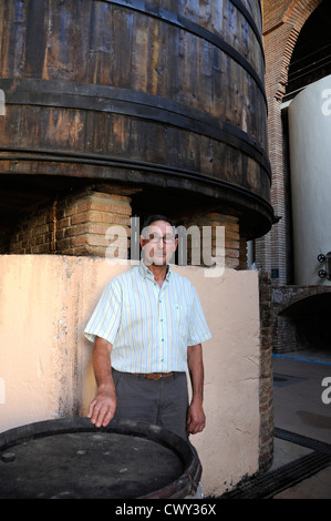 Josep Maria culle, Presidente della Cooperativa Cantine Falset - Marça in Priorat Tarragona Catalogna Spagna Foto Stock