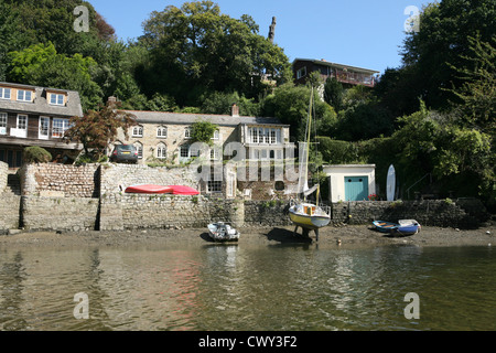 Porto Navas Fiume Helford Cornwall Inghilterra UK GB Foto Stock