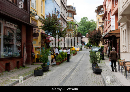 Türkei, Istanbul, Sultanahmet, Strasse unterhalb der Blauen Moschee Foto Stock