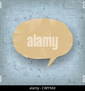 Abstract background aziendale con disegnati a mano a grafici e tabelle Foto Stock