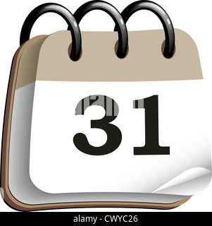 Icona del calendario Foto Stock