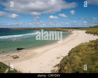 Sabbie di Breckon, Yell, Shetland Foto Stock