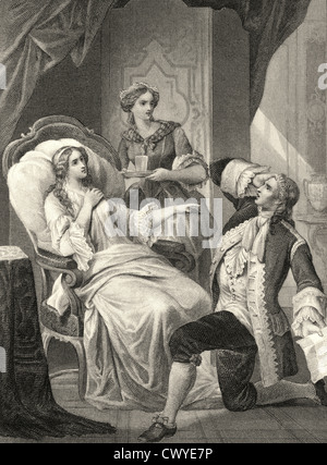 Miss Sara Sampson, da Gotthold Ephraim Lessing, il primo dramma borghese da Gotthold Ephraim Lessing Foto Stock