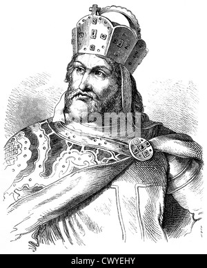 Federico I Barbarossa, circa 1122-1190, re di Germania e tedesco Sacro Romano Imperatore, casa di Svevia Foto Stock