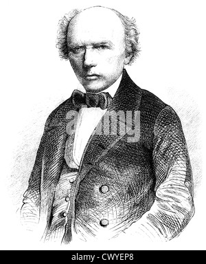 Johann Ludwig Uhland, 1787 - 1862, un poeta tedesco, studioso di letteratura, giurista e politico Foto Stock