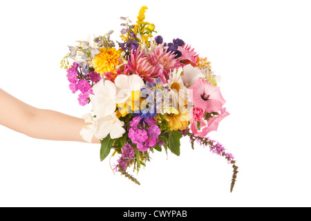 Fiore coloratissimo bouquet di fiori misti Foto Stock