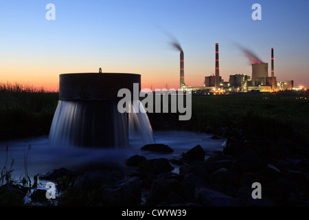 Disco di centrali elettriche a carbone Voerde, Renania settentrionale-Vestfalia Foto Stock