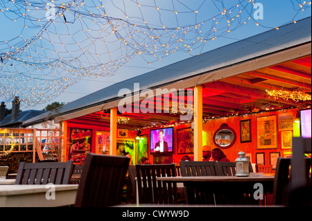 Ristorante bellissimo giardino in prima serata - clissold arms pub - tra muswell hill & East finchley - London Regno Unito Foto Stock