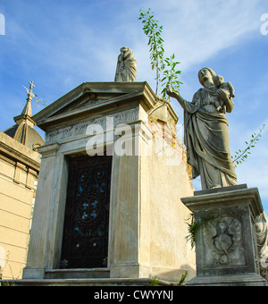 Mausoleo di jose ant-castano y su familia costruire nel 1866, Recoleta cimitero, buenos aires, Argentina Foto Stock