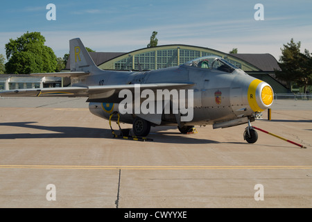 Saab j29 tunnan Foto Stock