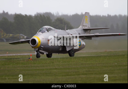 Saab j29 tunnan Foto Stock