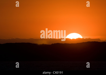 Sunrise vela sulla costa di Victoria, Australia Foto Stock