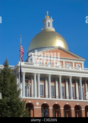 Massachusetts statehouse Foto Stock