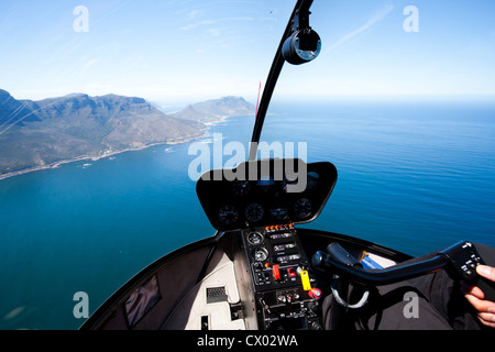 Splendida Cape Town antenna costiera vista dall'elicottero Foto Stock