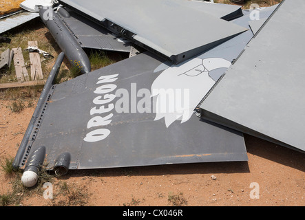 F-15 Eagle aeromobile in deposito presso il 309th aerospaziali e di manutenzione Gruppo di rigenerazione a Davis-Monthan Air Force Base. Foto Stock