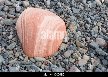 Sulla riva a Rack stoppino, Hoy, isole Orcadi Scozia, Regno Unito. Foto Stock