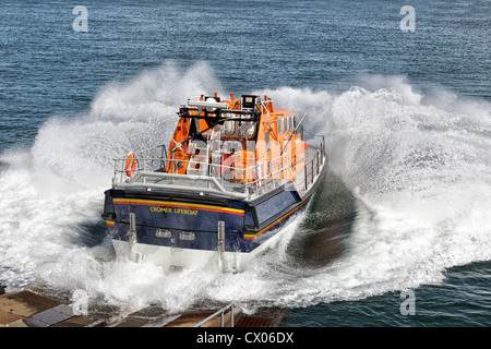 Cromer scialuppa di salvataggio lanciare Foto Stock