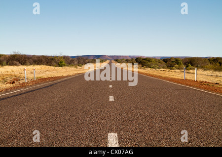 Stuart Highway da Darwin a Adelaide, Australia. Foto Stock