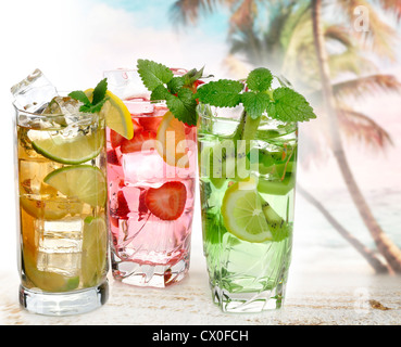 Estate bevande fredde ,Close Up Foto Stock