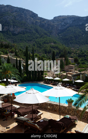 Il Belmond La Residencia Hotel sull'isola delle Baleari di Maiorca. Uno dei migliori hotel in tutto il mondo, spesso frequentato da celebrità. Foto Stock