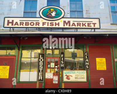 Porto Mercato del Pesce in Portland Maine Foto Stock