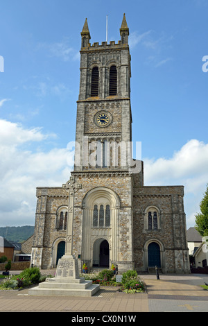 San Paolo Chiesa Parrocchiale, High Street, Honiton, Devon, Inghilterra, Regno Unito Foto Stock