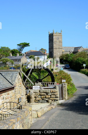 Il piccolo villaggio di Zennor in Penwith, Cornwall, Regno Unito Foto Stock