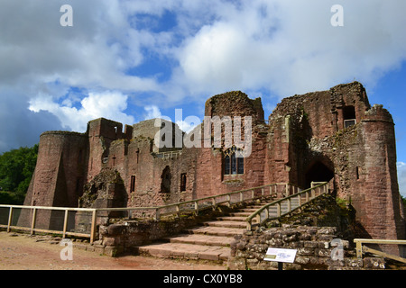 Il castello di Goodrich, Herefordshire Foto Stock