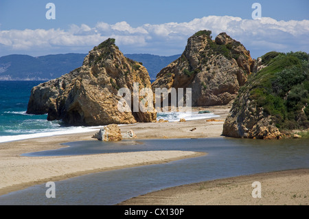 Potistika beach (Pelion peninsular, Tessaglia, Grecia) Foto Stock