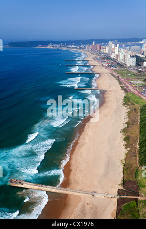 Vista aerea di Durban, Sud Africa Foto Stock