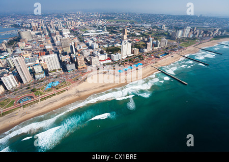 Vista aerea di Durban, Sud Africa Foto Stock