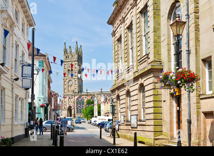 La Chiesa Collegiata di Santa Maria Warwick town center Warwickshire, Regno Unito GB EU Europe Foto Stock