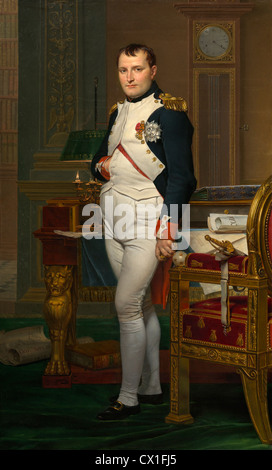 Jacques-Louis David (francese, 1748 - 1825 ), l'imperatore Napoleone nel suo studio alle Tuileries, 1812, olio su tela Foto Stock