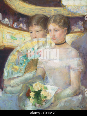 Mary Cassatt (American, 1844 - 1926 ), il Loge, 1882, olio su tela (vedere anche CX1M59) Foto Stock