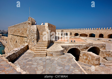 All'interno del Kule, il castello veneziano (con il nome turco) della città di Heraklion, Creta, Grecia. Foto Stock