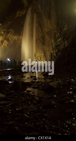 Schiusi gill buca nel North Yorkshire parco nazionale Foto Stock
