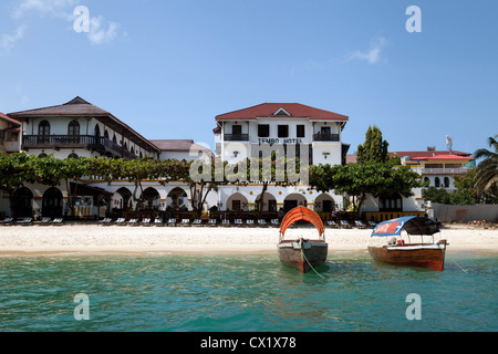 Tembo Hotel e spiaggia, Stone Town Zanzibar Africa Foto Stock