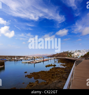 Lanzarote Puerto del Carmen porto in Isole Canarie Foto Stock