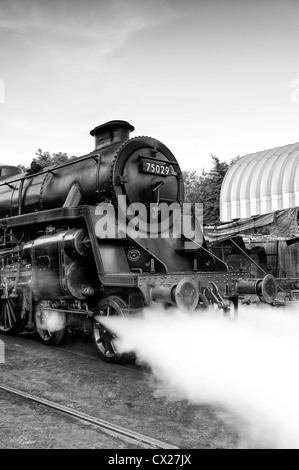 Motore a vapore il cavaliere verde Grosmont capannoni motore sulla North Yorkshire Moors railway Foto Stock