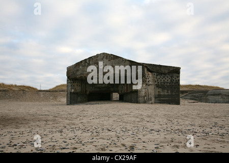 Bunker in Danimarca Foto Stock