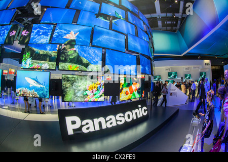 Internationale Funkausstellung IFA di Berlino 2012, il televisore Panasonic, Foto Stock