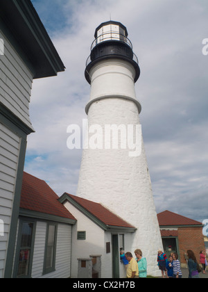 Portland Head Light in Cape Elizabeth Maine Foto Stock