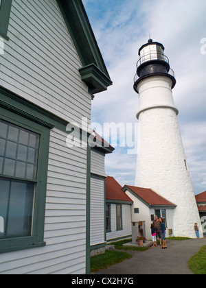 Portland Head Light in Cape Elizabeth Maine Foto Stock