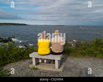 Fort Williams Park a Cape Elizabeth Maine Foto Stock